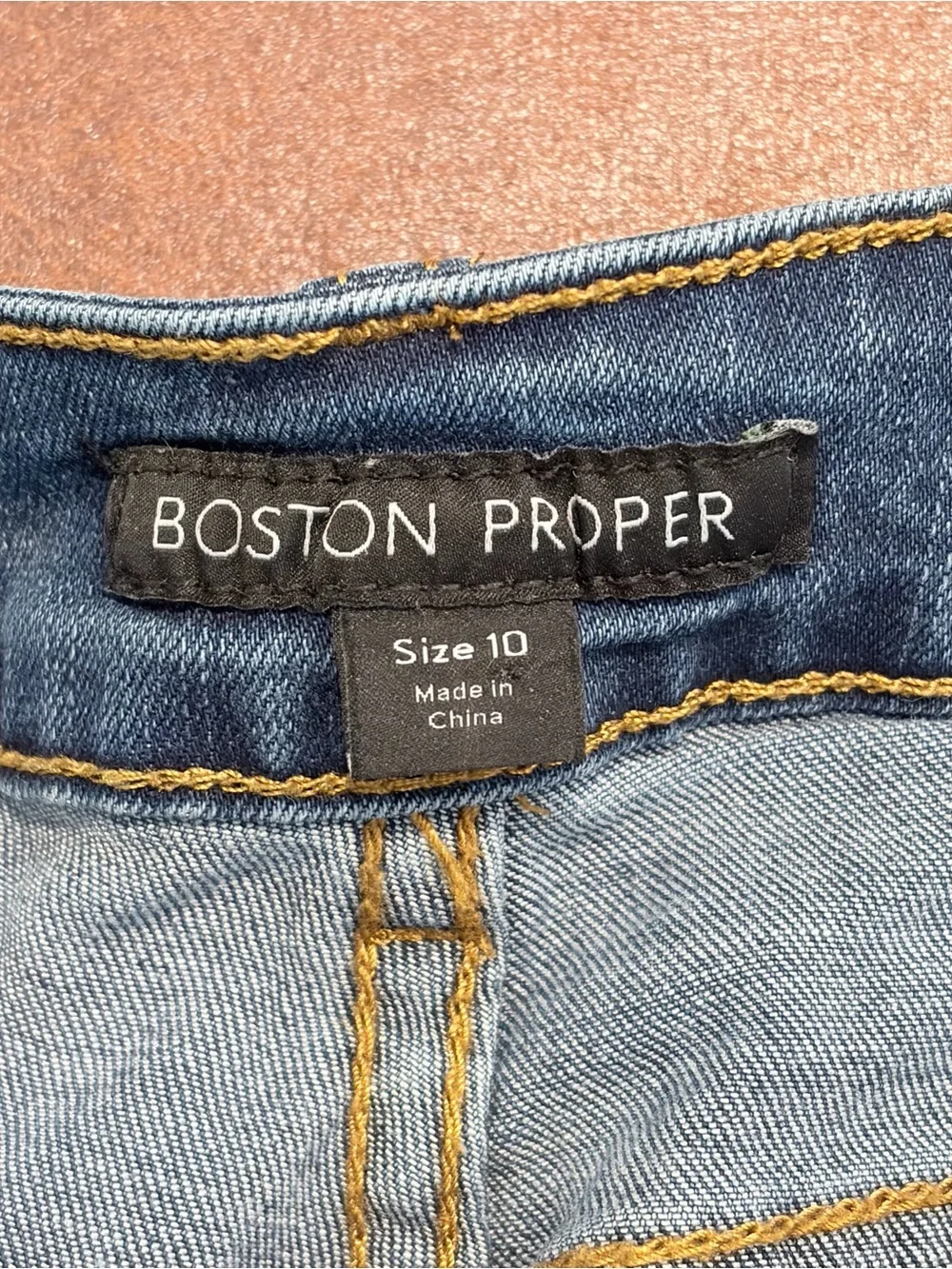 Boston Proper Floral Embroidered Skinny Jeans Cottagecore Boho Chic 10 Mobwife
